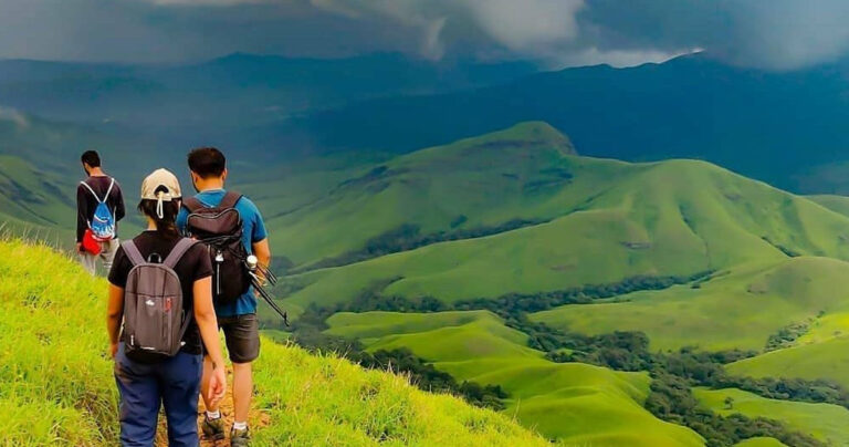 Trekking in hills